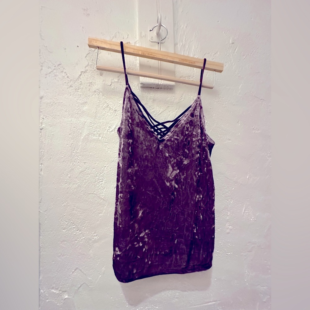 Dark Purple Velvet Top